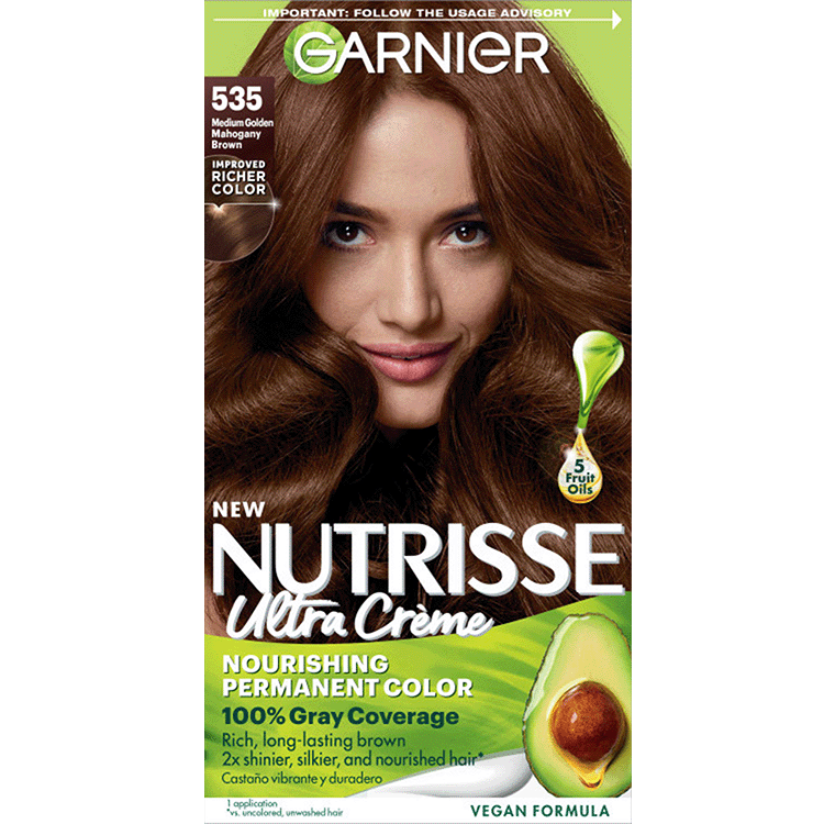 Medium Gold Brown Nutrisse Ultra Cream Nourishing Permanent Color - Garnier